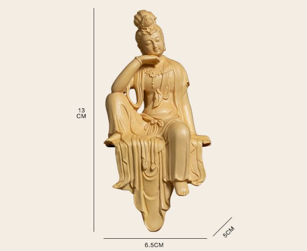 木雕像Wood Statue [ 崖柏木雕像观音菩萨] – 登嘉楼佛教会